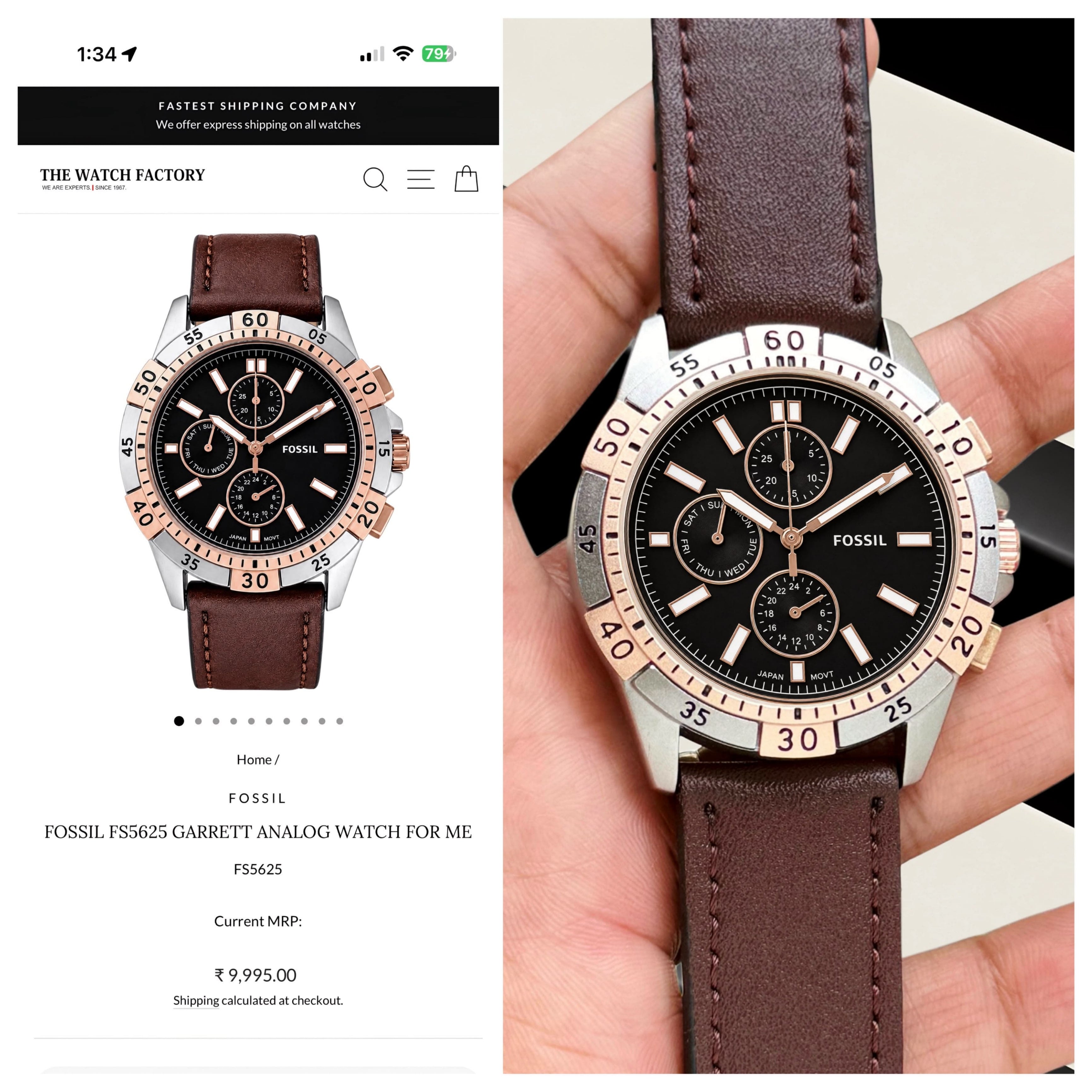 Fossil Garrett FS5625